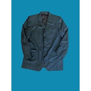 Hickey Freeman Black Blazer/Sports Coat Wool Size 42 L Made In The U.S.A.